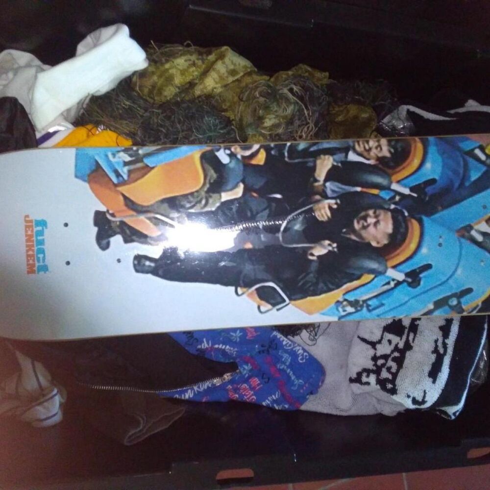 Fuct jenkem Collab Rollercoaster deck  Skateboard Shrink wrapped dead stock Kim